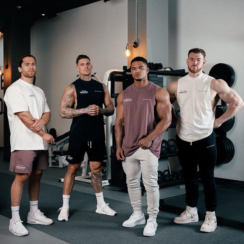 Vanquish Men'S Oversized T-Shirt Gym Sports Fitness Cotton Round Neck Loose Short Sleeve - Image 4