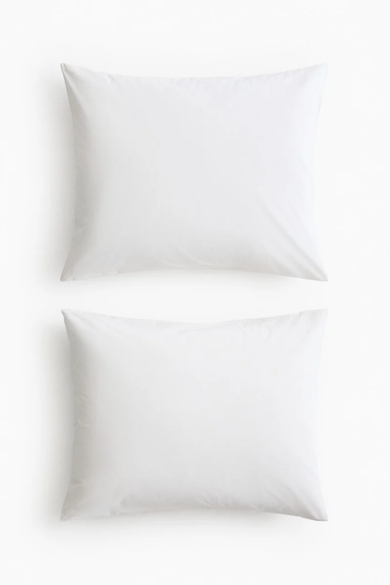 H&M 2-pack cotton pillowcases