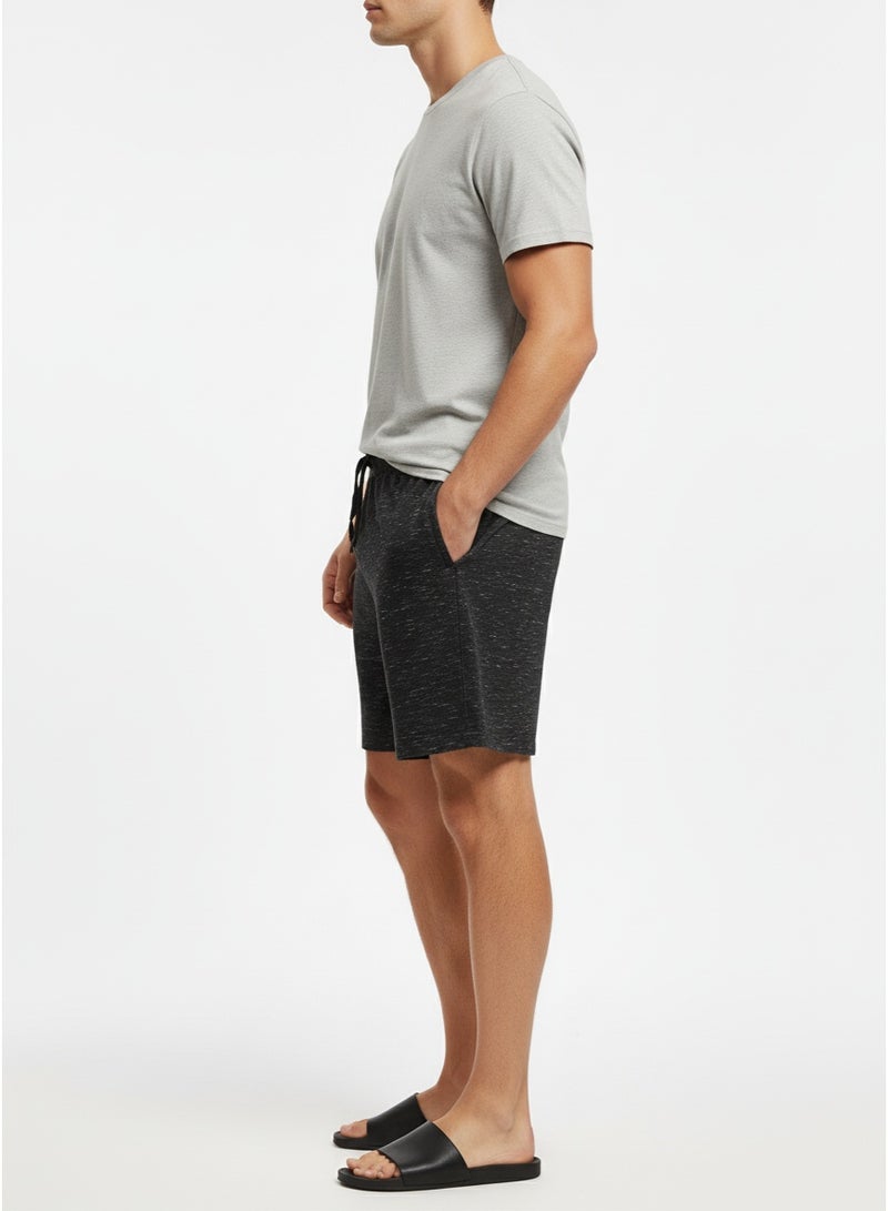 Studio Men's Black Drawstring Shorts | Casual Gym & Lounge Shorts - Image 2
