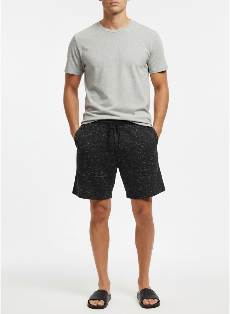 Studio Men's Black Drawstring Shorts | Casual Gym & Lounge Shorts - Image 1