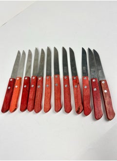 Brown 12 knifes Set