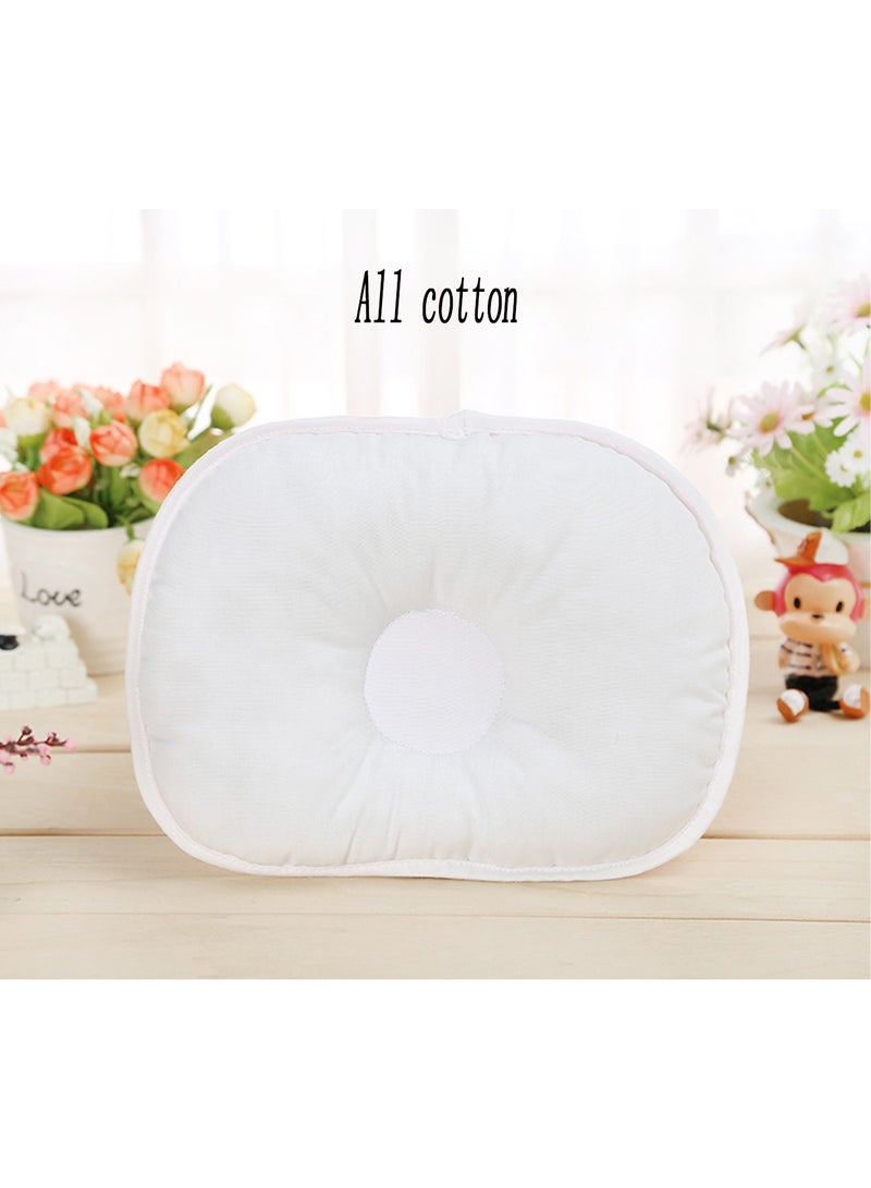 OUTAD Bear Pattern Pillow Newborn Infant Baby Support Cushion Pad Prevent Flat Head, Soft and Breathable Unisex Newborn Head Shaping Pillow, Stereotyped Sleep Pillow for Infants and Newborn Baby (Blue)  - Image 3