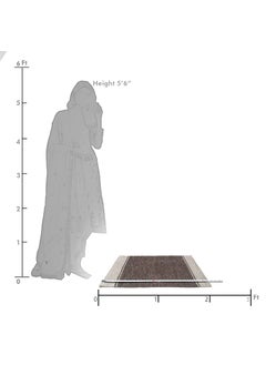H2H H2H Rectangular Door Mat, Cotton Material, 3 Pc. Combo, Mixed Design|Best Used As Door Mat, Bath Math, Bedside Rug Or Gift|40Cm X 60Cm - Brown (Binding)  - Image 3