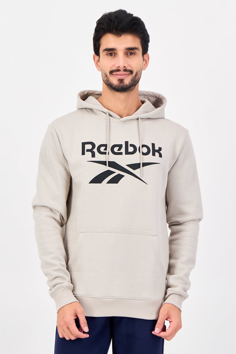 Reebok Men Sportswear Fit Long Sleeve Outdoor Hoodie, Mineral Grey - Image 1