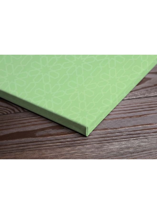 Home Gallery Green Arabic Calligraphy in Two Languages Printed On Canvas Wall Art - Image 3