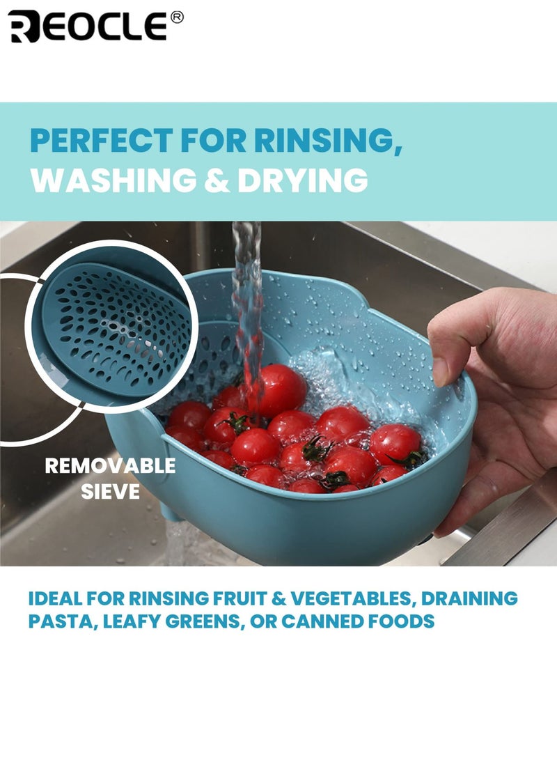 REOCLE Elegant Plastic Sink Filter Non-Slip Food Safe Drain Basket for Fruits Vegetables Leftovers Modern Kitchen Sink Accessory for Efficient Waste Disposal - Image 4
