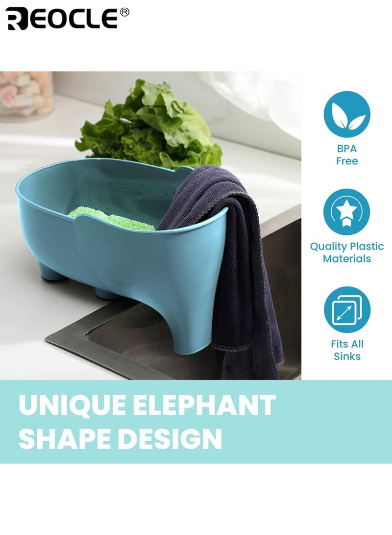 REOCLE Elegant Plastic Sink Filter Non-Slip Food Safe Drain Basket for Fruits Vegetables Leftovers Modern Kitchen Sink Accessory for Efficient Waste Disposal - Image 2