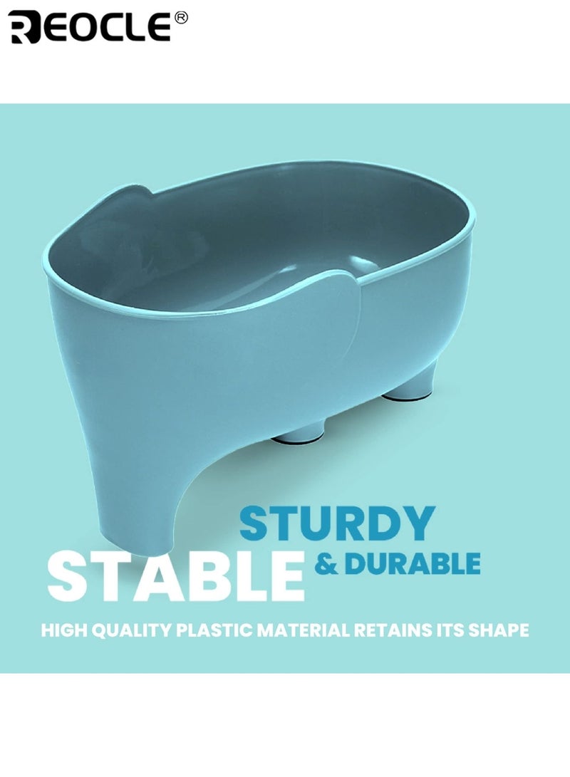 REOCLE Elegant Plastic Sink Filter Non-Slip Food Safe Drain Basket for Fruits Vegetables Leftovers Modern Kitchen Sink Accessory for Efficient Waste Disposal - Image 5