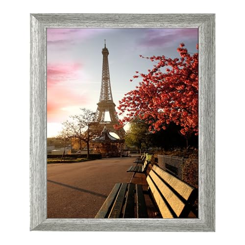 EVQUIT 10x12 Photo Frame Gallery Picture frame with 8x10 mat,Freestanding and Wall Mountable,Silver - Image 5