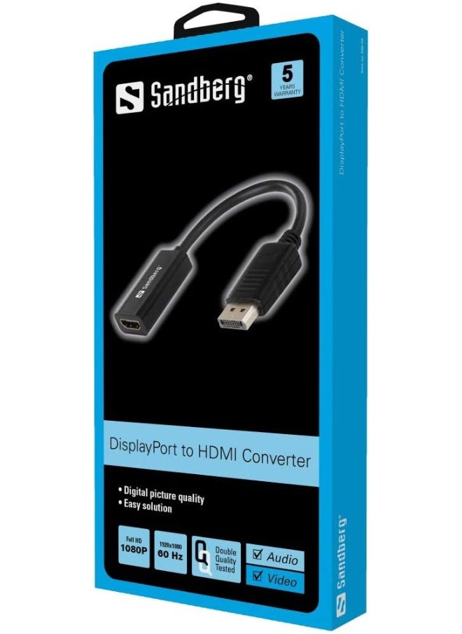 Sandberg - Adapter DisplayPort>HDMI - Image 1