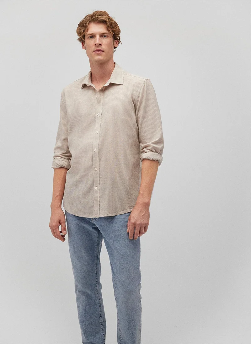 MAVI Striped Beige Shirt
