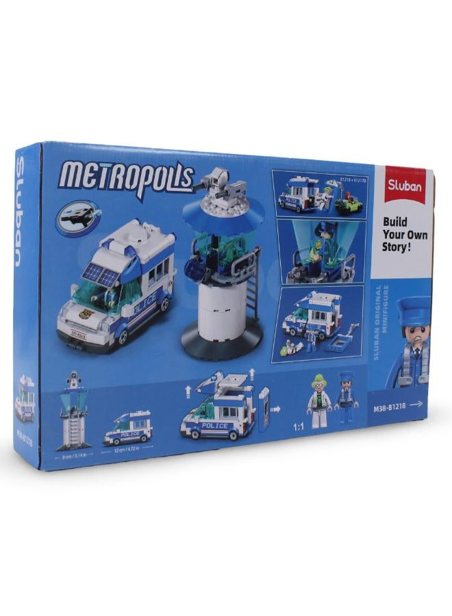 Sluban Metropolis Police Escape Criminal Yuri (Pull Back) Building Blocks Set - 245 Pcs - Image 2