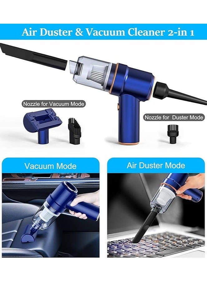 erorex Air Duster, Compressed Electric Air Duster Cleaner for PC, Rechargeable 6000mAH Cordless Air Cleaner Blower for Laptop, Keyboard, Electronics, Home Cleaning, Alternative to Canned Air Duster - Image 5