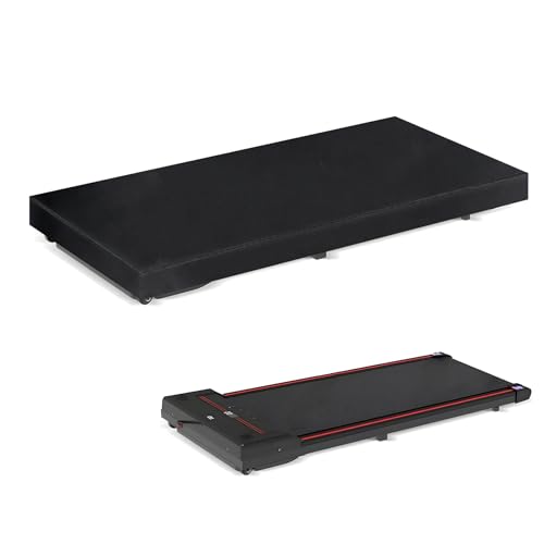 Klmnop Walking Pad Cover, Waterproof and Dustproof Under Desk Treadmill Cover, Fit for 54-57 Inch Portable Folding Treadmill Home & Office(Black) - Image 1