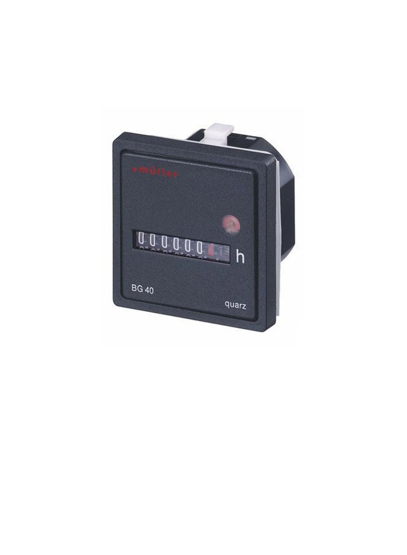 Muller Time Counter Analog Panel Mounted 12V-48VDC BG40.17 Hugo Muller - Image 1