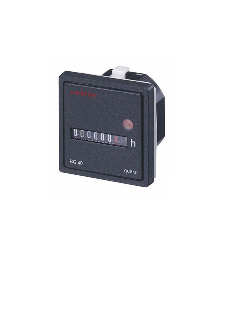 Muller Time Counter Analog Panel Mounted 12V-48VDC BG40.17 Hugo Muller - Image 3