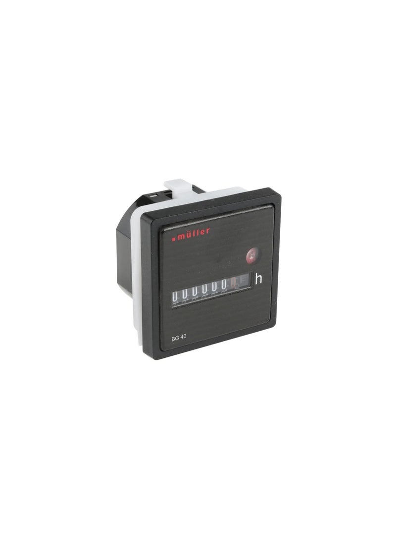 Muller Time Counter Analog Panel Mounted 12V-48VDC BG40.17 Hugo Muller - Image 2