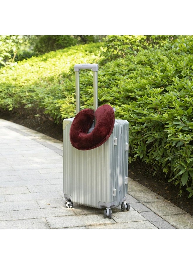 بون فوياج كلاسيك مخدة للرقبة للسفر ميموري فوم نبيتي 3.5 x 12 x 12 بوصة BV-CLS-MERLOT - Image 5