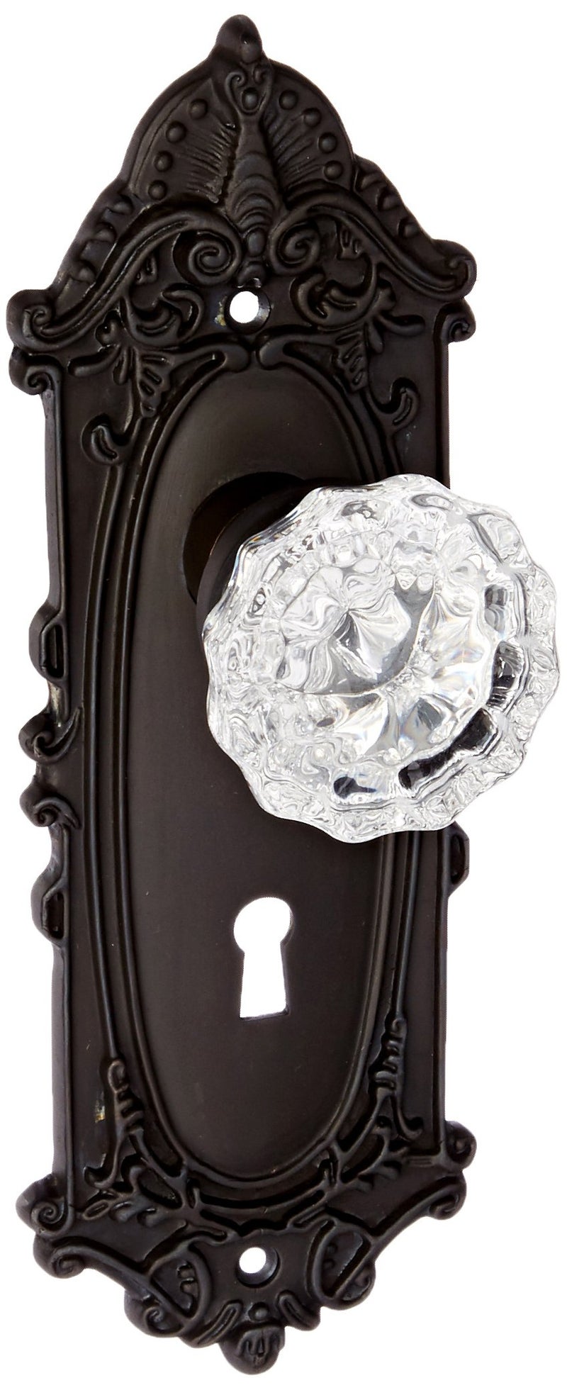 Nostalgic Warehouse Victorian Plate with Keyhole & Interior Crystal Door Knob - Image 5