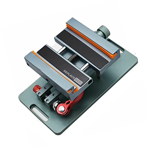 SaiDian 1Pcs Phone Back Cover Glass Demolition Clamp Lockable 360° Rotary Clamp Back Rear Camera Glass Frame Removal Repair Tool for Phone Tablet Repair Fixture Holder Tool - Image 1