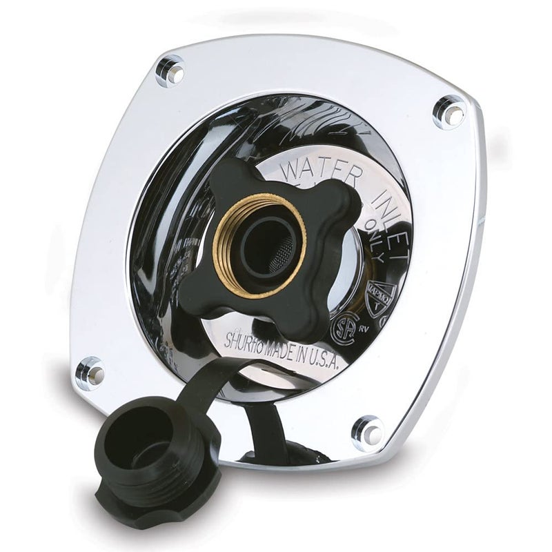 Shurflo by Pentair Pressure Reducing City Water Entry  Wall Mount  Chrome