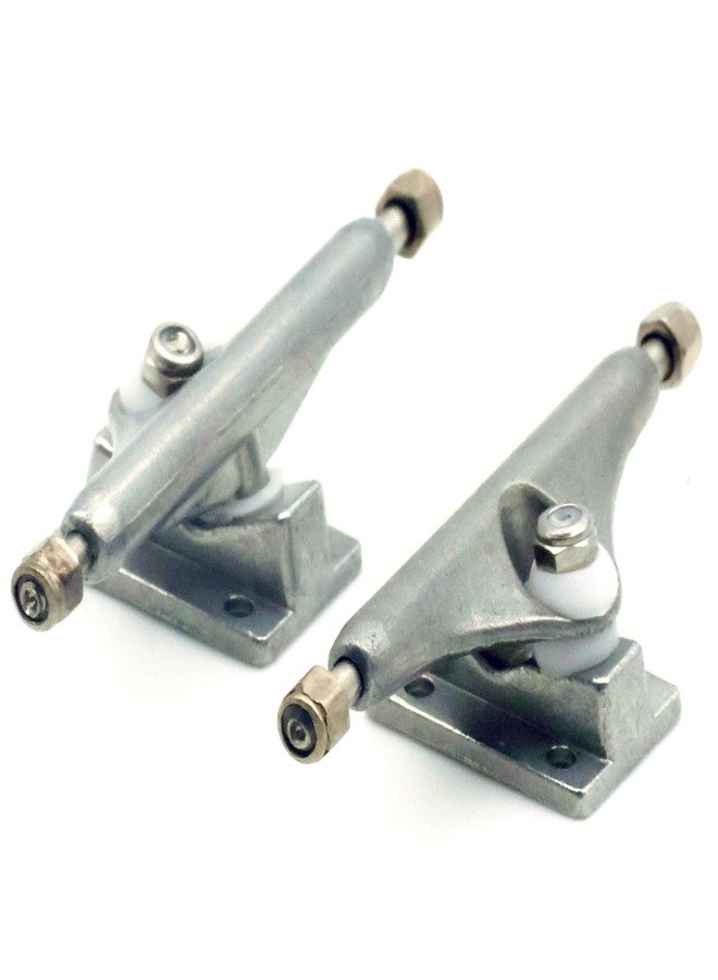 RACOFSB Fingerboard Trucks 34mm 32mm 29mm Professional Eureka 3.0 Version with Pro Bushing and Pivot Cup (32mm Silver) - Image 1