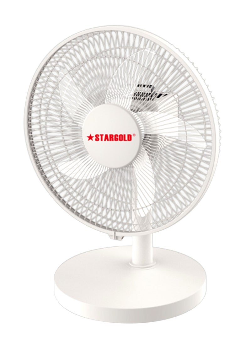 Stargold 12 Inch Rechargeable Table Fan With 4 SMD LED Light  - Image 1