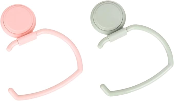 Seamless Suction Hooks 2 Pack Wall Mounted Towel Rack Key Holder Easy Install Size 14X6 5X18CM - Image 1