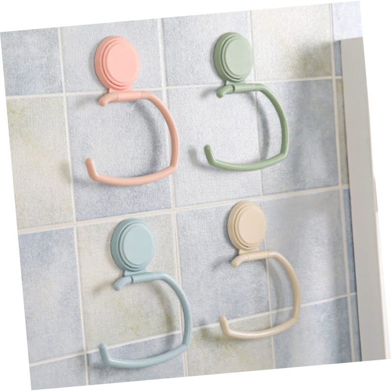 Seamless Suction Hooks 2 Pack Wall Mounted Towel Rack Key Holder Easy Install Size 14X6 5X18CM - Image 4