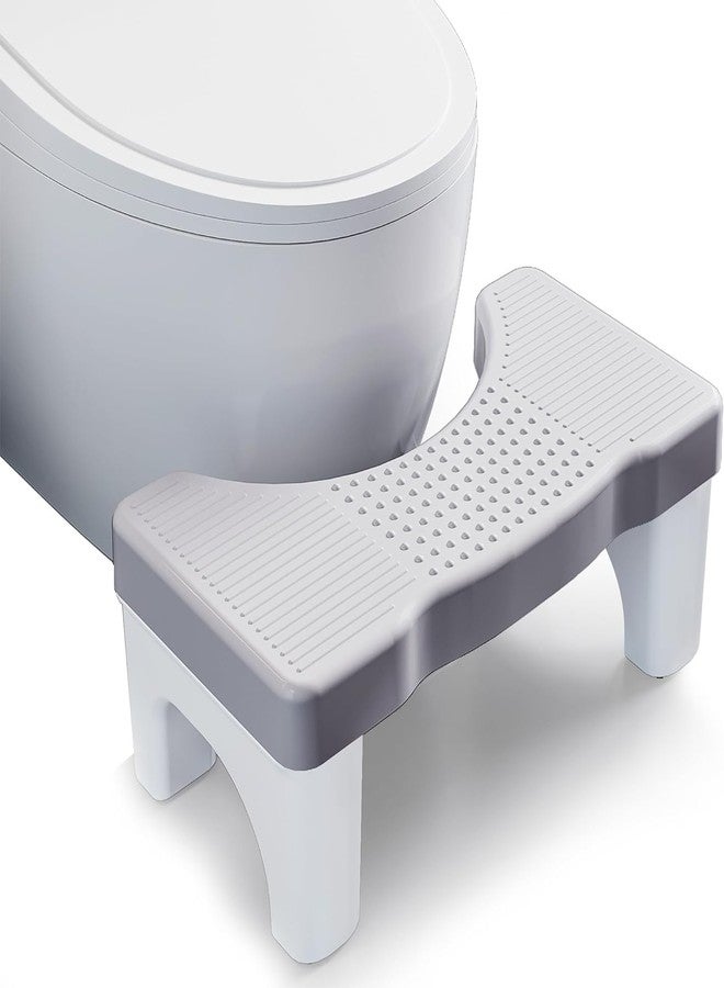 GION Foldable Toilet Potty Stool Western Toilet Assistance Step Stool and Non-Slip Potty for Sturdy Folding Foot Step Tool Comfortable Sturdy Folding Foot Step for Potty (1Pcs) (Grey) - Image 1