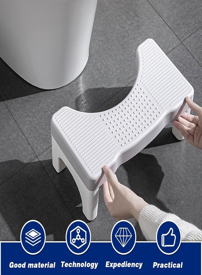 GION Foldable Toilet Potty Stool Western Toilet Assistance Step Stool and Non-Slip Potty for Sturdy Folding Foot Step Tool Comfortable Sturdy Folding Foot Step for Potty (1Pcs) (Grey) - Image 4