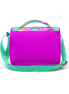 CORAL HIGH Kids Light Pink Water Green Macaron Patterned Thermo Lunch Box 11701  - Image 4