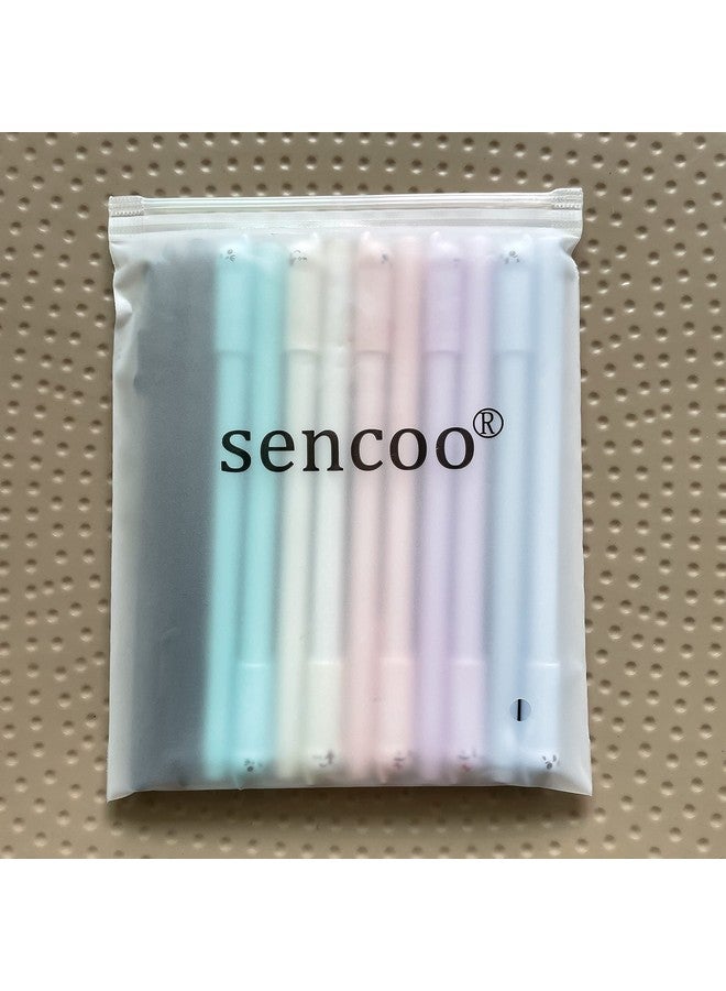 sencoo Girl Cute Pens Kawaii Pen Cute Cat Pen 0.5 Mm Gel Pens Black Ball Point Pens For School Office Supplies (12 Cat) - Image 2