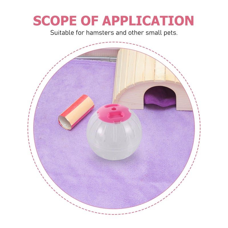 2pcs Hamster Exercise Wheel Crystal Design Blue Pink Covers Small Pet Activity - Image 4