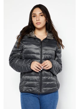 Tumi Women Quilted Puffer Jacket, Grey  - Image 1