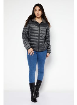Tumi Women Quilted Puffer Jacket, Grey  - Image 2