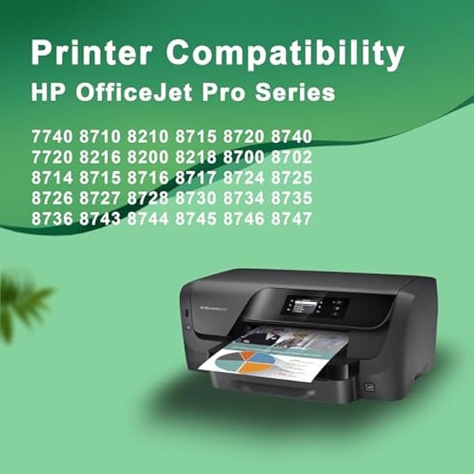 952XL INK CARTRIDGES COMBO PACK LATEST REPLACEMENT FOR 952 952 XL INK CARTRIDGES FOR PRINTERS OFFICEJET PRO 8710 7720 7740 8715 8720 8730 8740 8210(4 PACK, 1BLACK 1CYAN 1MAGENTA 1YELLOW) - Image 3