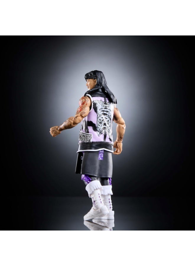 Mattel Games تمثال عمل ماتييل WWE النخبة وملحقاتها، السلسلة #119، دوميتيك ميستيريو القابل للجمع بارتفاع 6 بوصات مع 25 نقطة حركة وأيدٍ قابلة للتبديل - Image 2