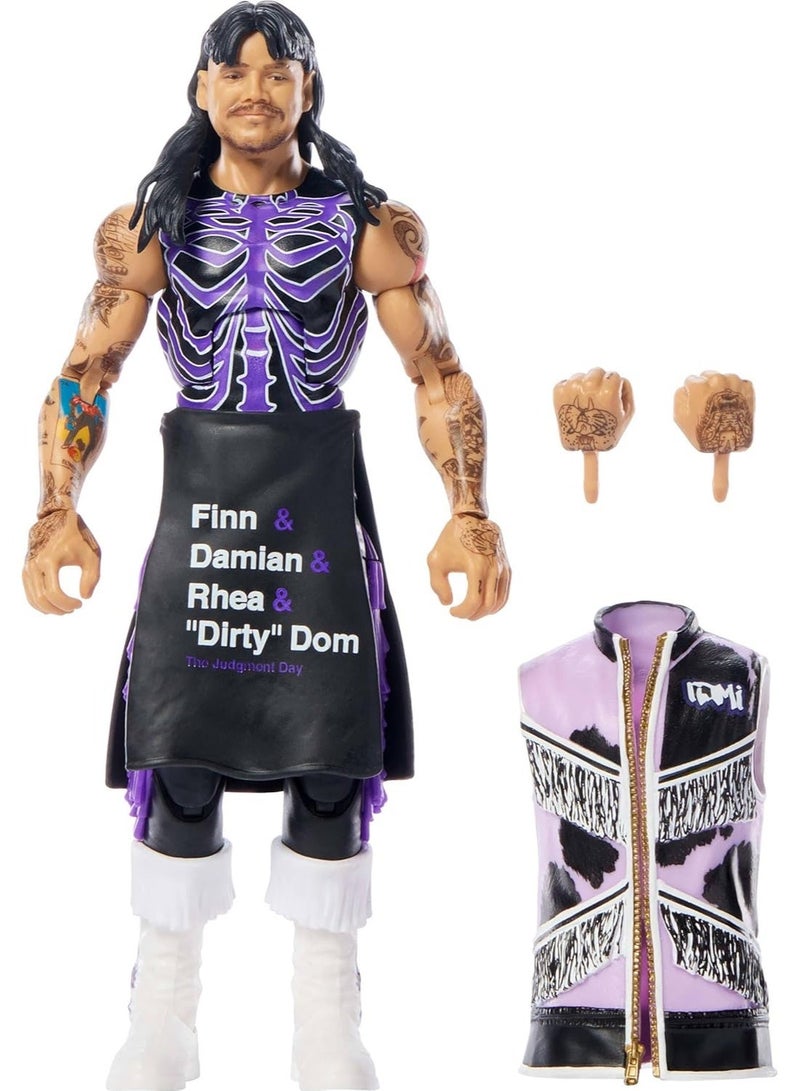 Mattel Games تمثال عمل ماتييل WWE النخبة وملحقاتها، السلسلة #119، دوميتيك ميستيريو القابل للجمع بارتفاع 6 بوصات مع 25 نقطة حركة وأيدٍ قابلة للتبديل - Image 1