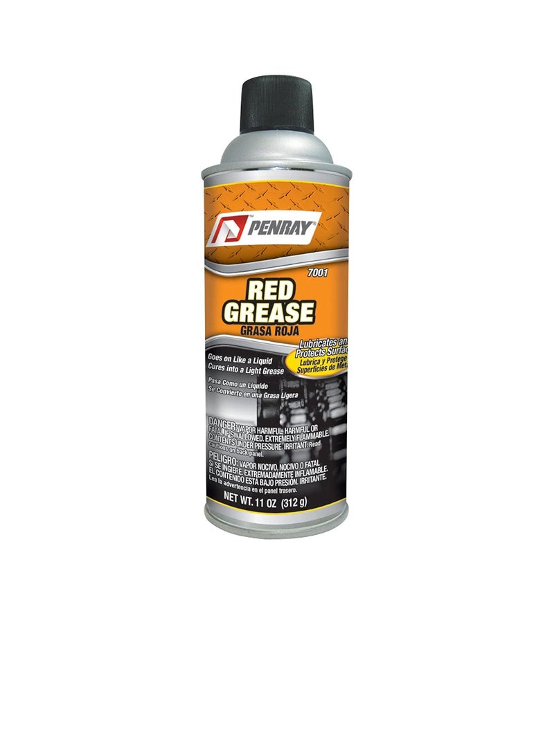 Penray 7001 Red Grease - 11-Ounce Aerosol Can for Car Motorcycle & tools - Image 2