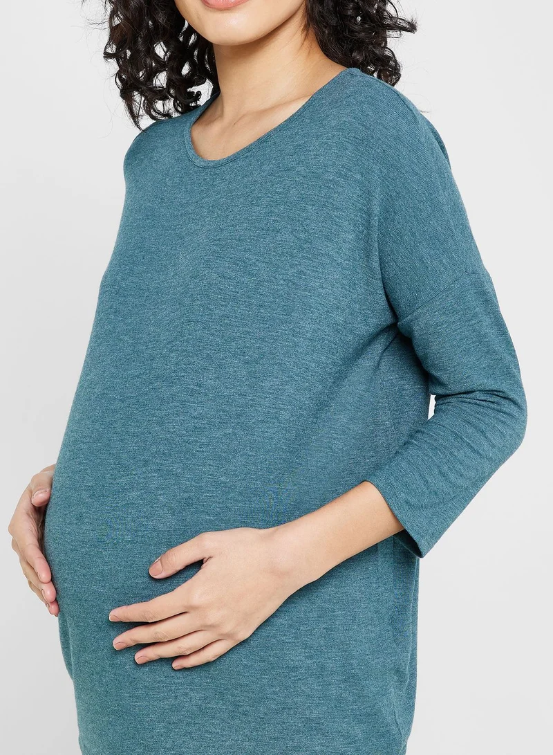 Only Maternity Crew Neck Top