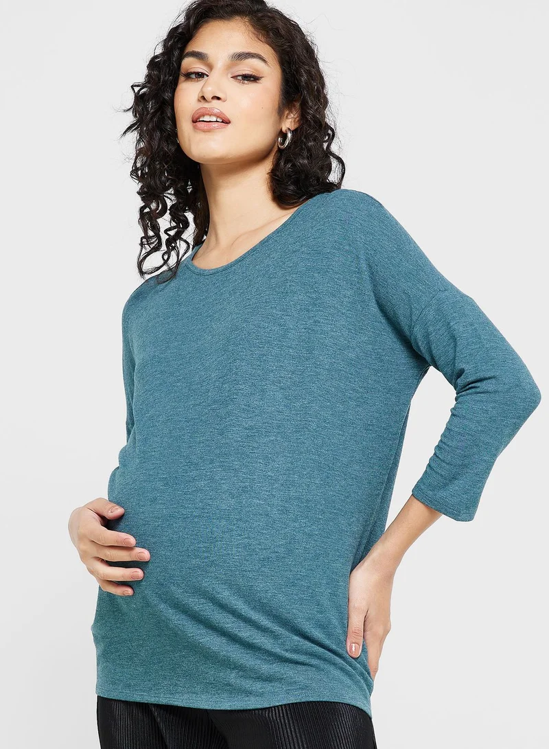 Only Maternity Crew Neck Top