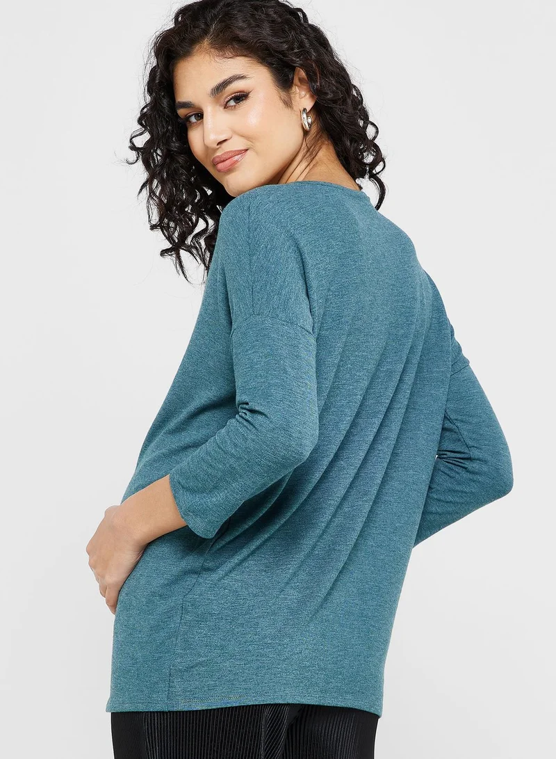 Only Maternity Crew Neck Top