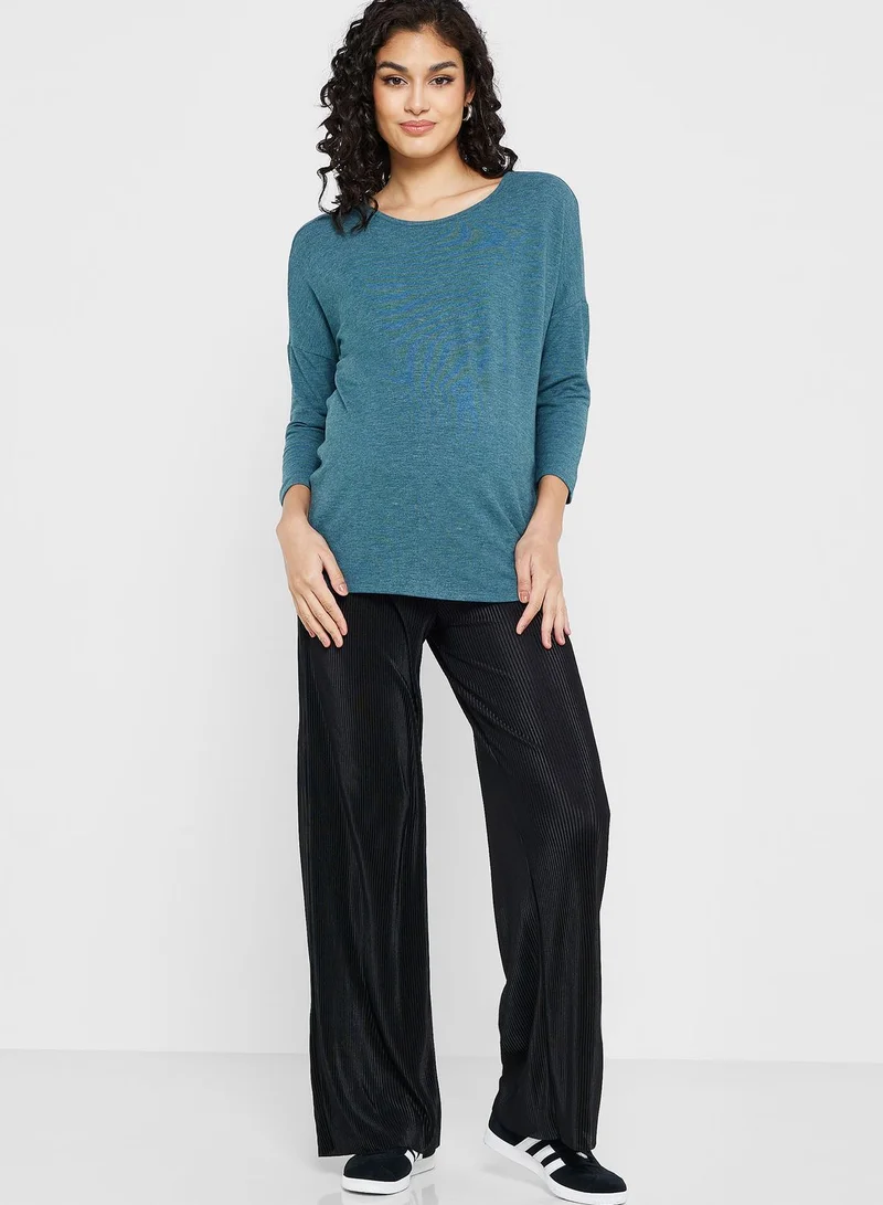Only Maternity Crew Neck Top