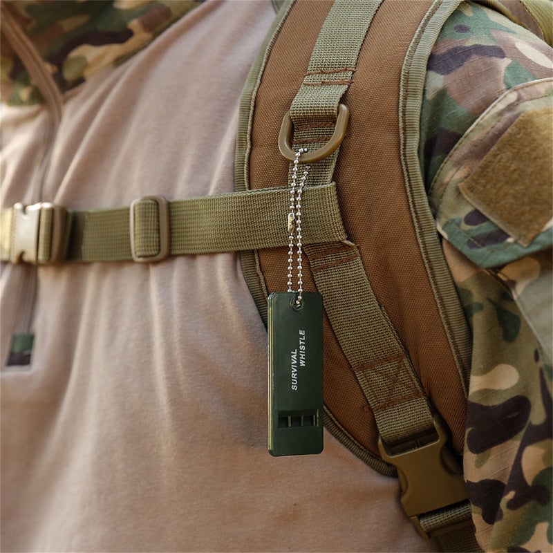 Safety Whistle: Metal 3 Holes Design, High Decibel Multi Audio - Easy To Carry With Lanyard, Survival Whistle for Outdoor Camping, Hiking, Hunting, Boating, Dog Training & Emergency Use - Image 3