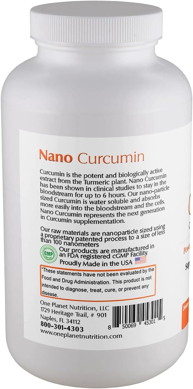 One Planet Nutrition Nano Curcumin Plus 500 mg Veggie Capsules 120 Servings Nano Curcumin with Boswellia for High Absorption Supports Joint  Immune Health NonGMO Vegan GlutenFree - Image 3