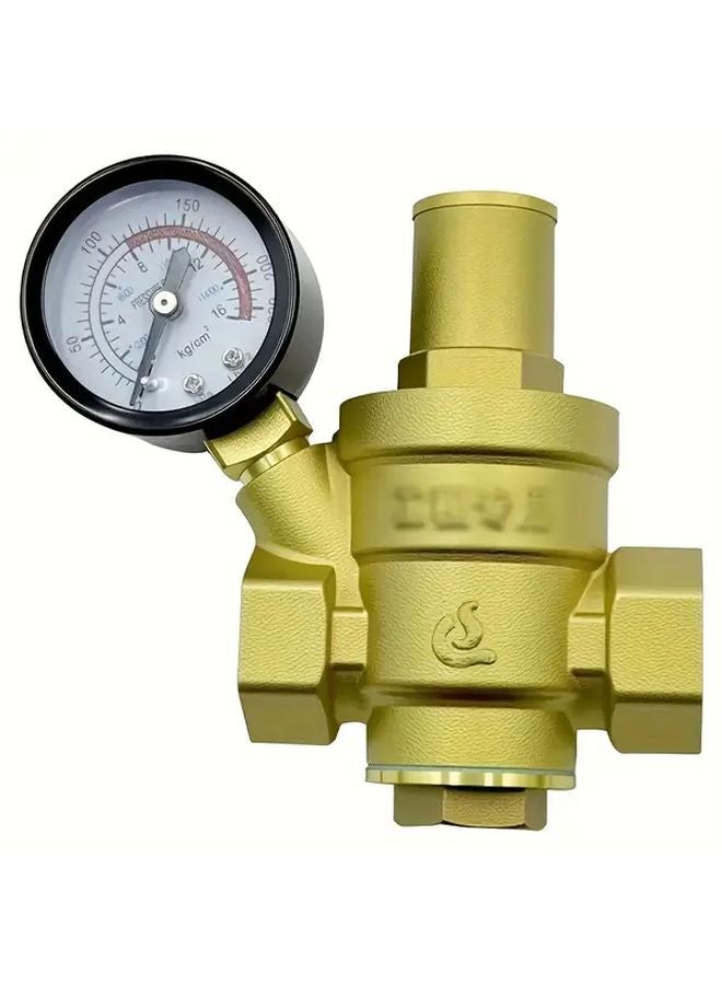 منظم ضغط مياه من النحاس مع مقياس DN15 G1/2 مقاوم للصدأ وسهل الضبط - Image 5
