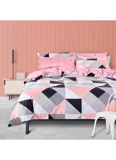 Single Size Bedsheets Ultra Soft Light Weight Durable Fitted Bedsheet with 2 Pillow Case 50x75 cm 1 Bed Duvet Cover 160x210 cm and 1 Fitted Sheet 120*200+25 cm