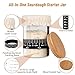 Xileanalee Pro Sourdough Starter Jar Kit 2 Packs35 Oz Sourdough Bread Starter Jar Kit with Date Marked Feeding BandThermometerSpatulaCloth Cover Lid for Sour Dough Bread Loaf 2 Pcs - Image 4