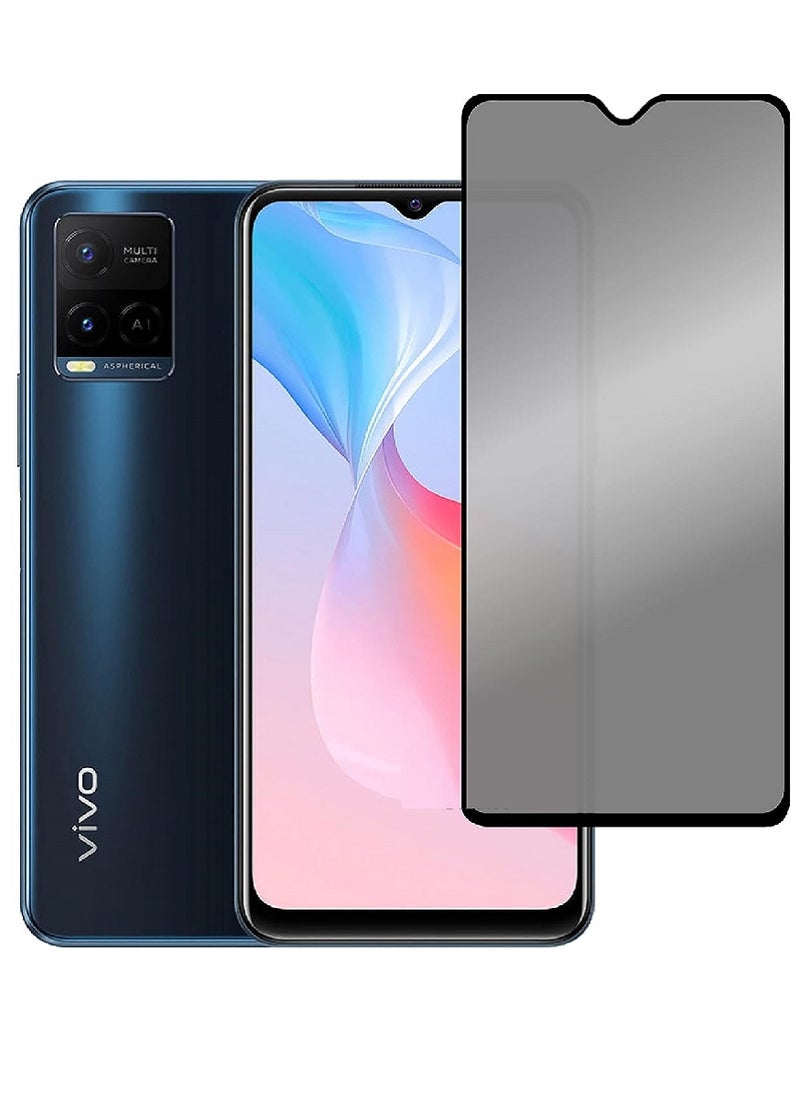 we3 Tempered Glass Screen Protector Anti-Spy Privacy Designed For vivo Y21 Full Screen Coverage And Bubble Free  - Image 1